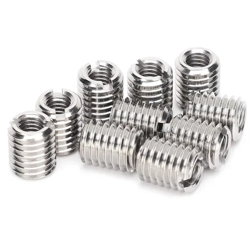 Vista 46 de 10 piezas de inserción de rosca autorroscante, tuerca reductora de acero inoxidable de 0.236 in hembra M3x0.0.197 in macho M5x0.0.315 in