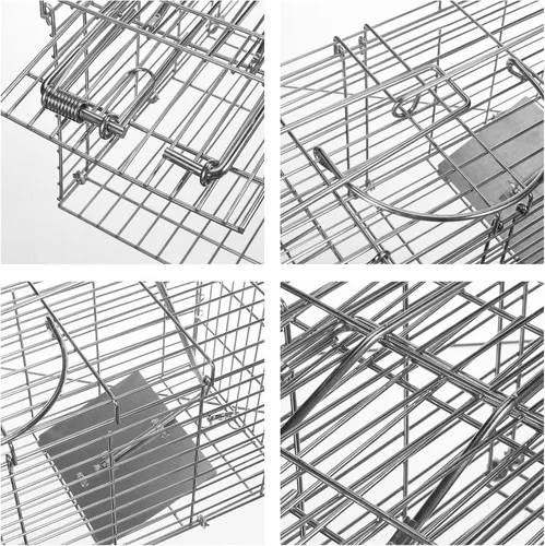 Vista 5 de Trampa para ratas humana plegable para interiores y exteriores, trampa para ratones, trampa para ardillas, roedores pequeños, ratones, ratones