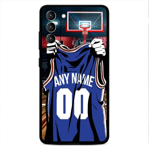 Vista 12 de Nombre y número personalizados – Atlanta Basketball Jersey – Funda de silicona líquida para Samsung Galaxy S26 S25 S24 S23 S22 S21 Plus S20 + Ultre
