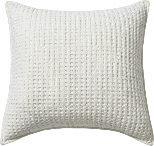 Vista 7 de Levtex Home - Mills Waffle Taupe - Almohada decorativa (12 x 24 pulgadas) - Waffle - Taupe