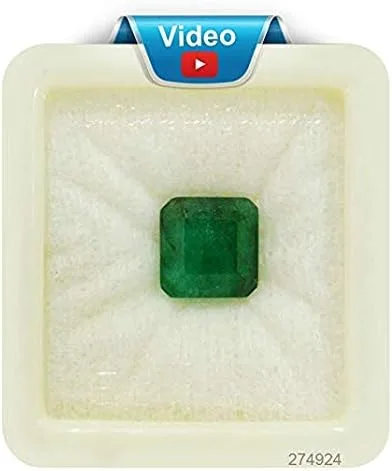 Vista 2 de Natural Aaa++ Loose 12.25 Ratti 11.65 Quilates Piedra Preciosa Natural Certificado Esmeralda Zambiana Forma Octágono Panna Stone Green, Gema