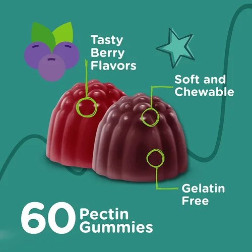 Vista 3 de Viteey - Gomitas probióticas para niños, más fibra de prebióticos, 2 mil millones de UFC Digestive Health, Gut Health, Constipation Relief for