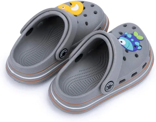 Vista 3 de Casazoe Zuecos de agua para niños y niñas pequeños, sandalias de agua sin cordones, ligeras, para exteriores, verano, playa, piscina