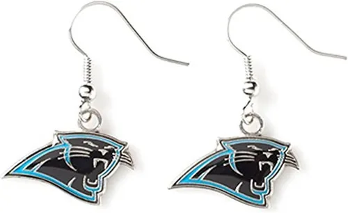 Vista 18 de aminco NFL - Aretes colgantes con logotipo de la NFL para mujer