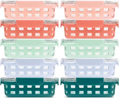 Vista 9 de Ello Duraglass Refresh - Recipientes de preparación de comidas de 3.4 tazas