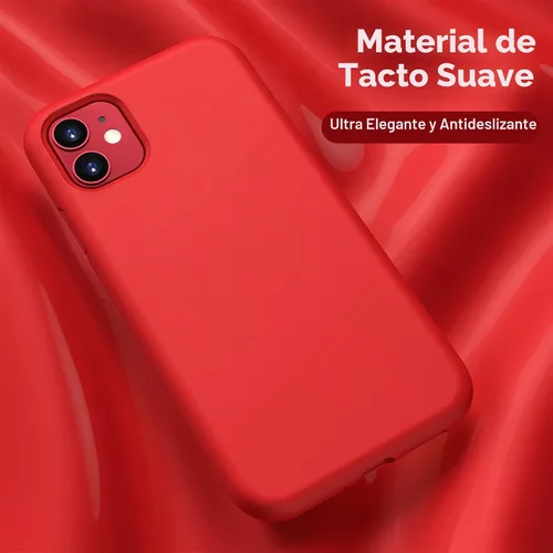 Vista 3 de CellEver - Funda de silicona resistente para iPhone 11 [protección de cámara] [revestimiento antiaceite] protección militar contra caídas