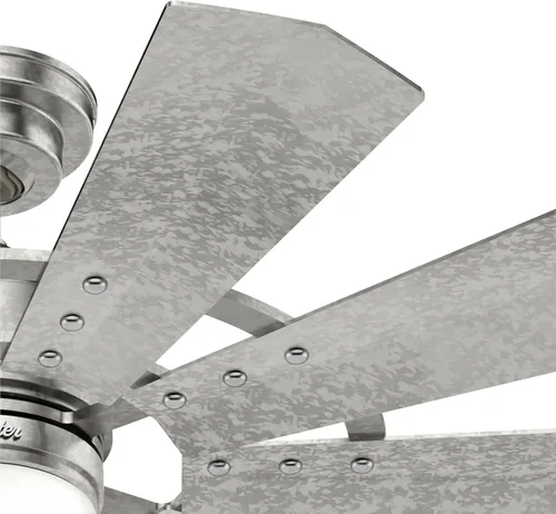 Vista 11 de Hunter Fan Company 50730 Crescent Falls Ventilador de techo, 44, galvanizado