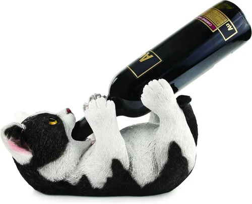Vista 14 de TRUE - Soporte de vino de poliresina asombroso con diseño de caimán, marrón, capacidad para 1 botella, montaje en mesa