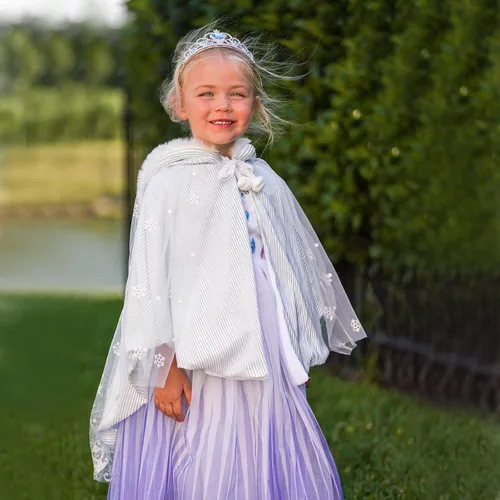 Vista 4 de Aoiviss Capa de princesa con capucha para niñas, capa con capucha para Navidad, Halloween, carnaval, fiesta de cosplay