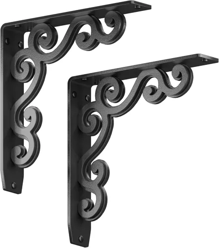 Vista 8 de Starby Lucca Designer Series - Soportes decorativos resistentes de servicio pesado para repisas de chimenea y encimeras. Ménsulas bellamente