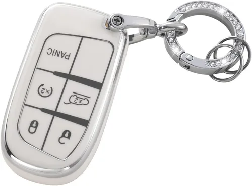Vista 9 de YO&YOYE Funda para Llavero de TPU con Anillo para Llaves