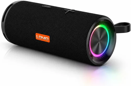 Vista 10 de MANTO Altavoz Bluetooth, altavoz Bluetooth portátil de ducha Bluetooth IPX5, sonido estéreo, compatible con tarjeta micro SD para el hogar, fiesta