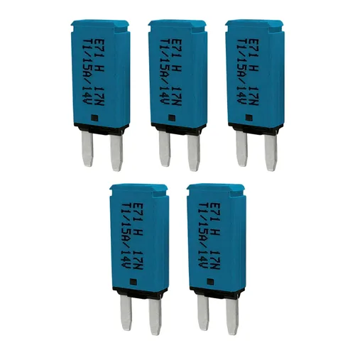 Vista 14 de Mini ATM Auto Reinicio 5 Amperios Disyuntor de Circuito Fusible para Protección de Batería de Audio Automotriz Marina RV Coche Camión (T1) Reinicio