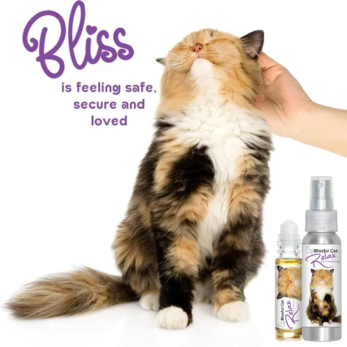 Vista 2 de The Blissful Cat Relax - Aromaterapia enrollable para la ansiedad de tu gato, 0.45 onzas