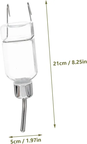 Vista 3 de Abaodam Dispensador de agua para perros pequeños, botella de agua para mascotas, alimentador automático para conejo y gato, fácil de usar
