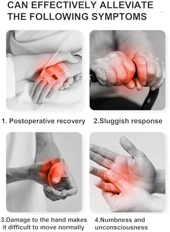 Vista 7 de Guante robot de rehabilitación para terapia de mano, alivio de la artritis, dispositivo de entrenamiento de función de mano, ayuda de recuperación