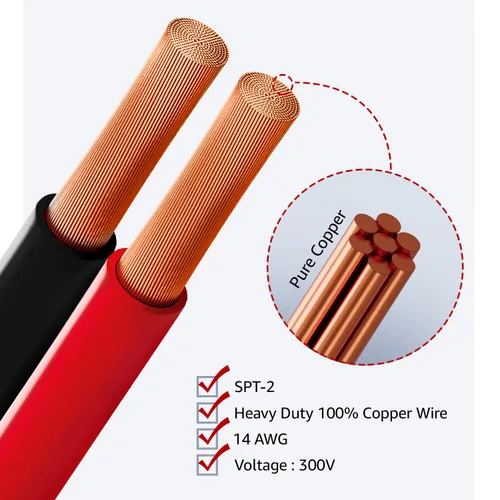 Vista 6 de MADCATZ Cable de extensión de conector SAE de 2 pines de 10 pies y 14 AWG, enchufe de desconexión rápida para automóviles, panel solar, batería
