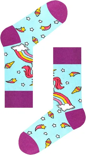 Vista 7 de Zmart Paquete de calcetines de animales para niñas, regalos de llama y unicornio, calcetines de corgi y pollo, 5 pares para niños