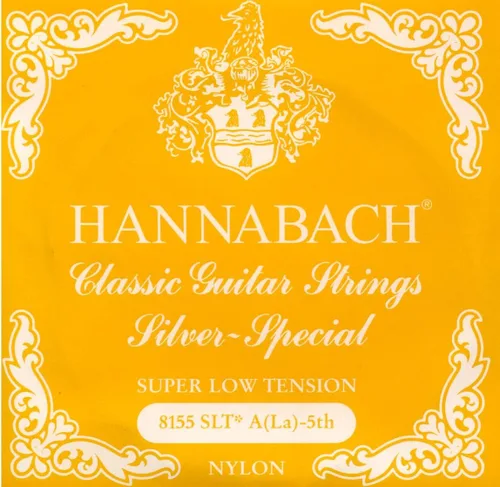 Vista 25 de Hannabach Serie 815 - Cuerda de guitarra (tensión baja) plateada especial, única E1 para guitarra clásica (652511)