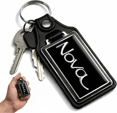 Vista 9 de Brotherhood Car Key Chain for Nova - Classic Models Keychain for Men and Blanco antiguo - Personalizado 1975