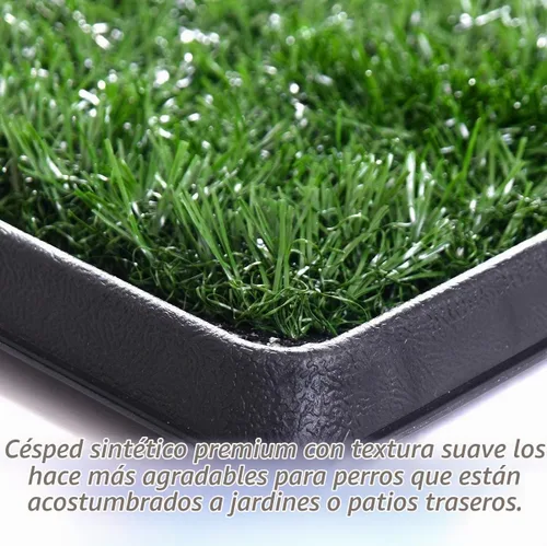 Vista 9 de Almohadilla de césped para perros con bandeja, 25 x 20 pulgadas