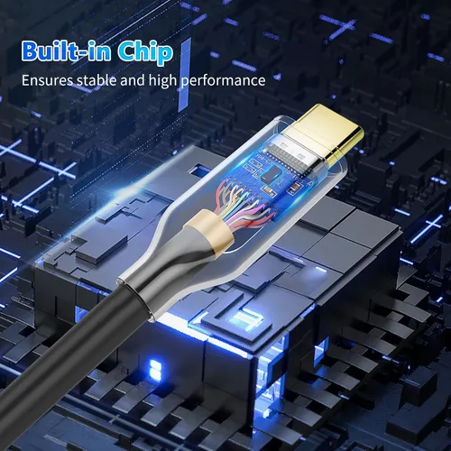 Vista 8 de Cable USB-C a DisplayPort de 6 pies, 4K a 144 Hz y 2K a 240 Hz, cable tipo C a DP de transferencia de datos de 10 Gbps