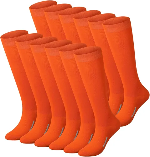 Vista 7 de Haysandy 12 pares de calcetines juveniles a granel para fútbol, fútbol, sóftbol, béisbol para niñas atléticas, niños, jóvenes y adultos, deportes