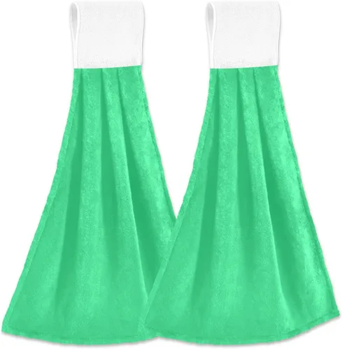 Vista 13 de Juego de 2 toallas de mano amarillas y naranjas, suaves, absorbentes, decorativas, para baño, secado rápido, barra de té, toalla colgante para baño