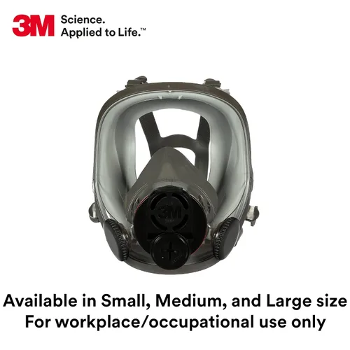 Vista 7 de 3M Respirador reutilizable de pieza completa 6700DIN, NIOSH, protección respiratoria, lente grande, ANSI, ligero, silicona facial, válvula de flujo