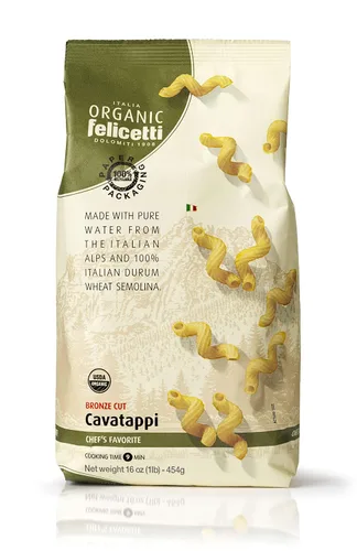 Vista 6 de Pasta orgánica Felicetti Cavatappi italiana sin OMG, 16 onzas (16.01 oz)