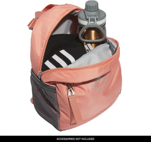 Vista 3 de adidas Mini mochila Linear 3, Wonder ClayPlata Metálico, Mini mochila Linear 3