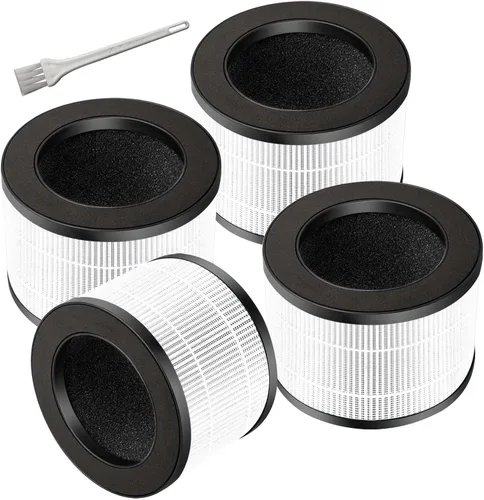 Vista 9 de MK01 MK06 Filtro de repuesto para filtro purificador de aire AROEVE compatible con MK01/MK06 Kloudi DH-JH01 ToLife TZ-K1 Intelabe EPI080/EP1080
