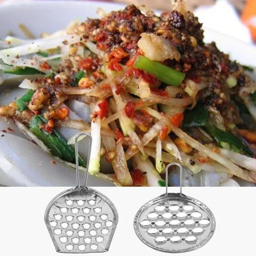 Vista 3 de Zerodeko 2 piezas de fideos jalea herramienta de raspador de alimentos de cocina raspador de fideos fríos, raspador de fideos de alimentos, raspador