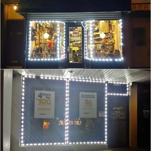 Vista 5 de Speller Módulo 5730 de 9.8 pies, 3 luces LED, color blanco, impermeable, con cinta autoadhesiva para letreros de letras de tienda, ventana, luz