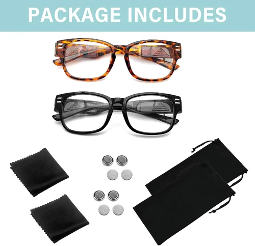 Vista 7 de Reading Glasses with Lights and Magnifier Bright LED Readers Lighted Magnifying Glasses Lighted Eyeglasses