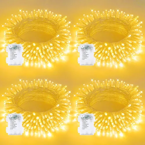 Vista 39 de Paquete de 2 tiras de 200 luces LED a pilas, luces parpadeantes multicolor Varios