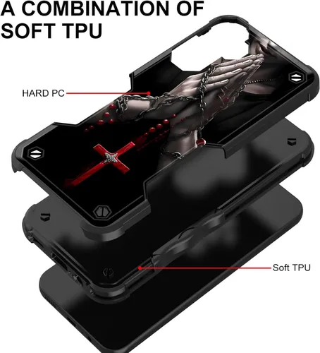 Vista 164 de Funda para Galaxy A14 5G, [Doble Capa][Protección contra Caídas de Grado Militar de 10 Pies] [Antideslizante] Funda Resistente a Prueba de Golpes