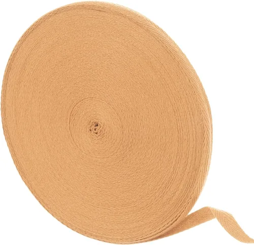 Vista 24 de uxcell Cinta de sarga de algodón de 50 yardas, cinta de espiga de 3/8 pulgadas para coser ropa, manualidades (azul)