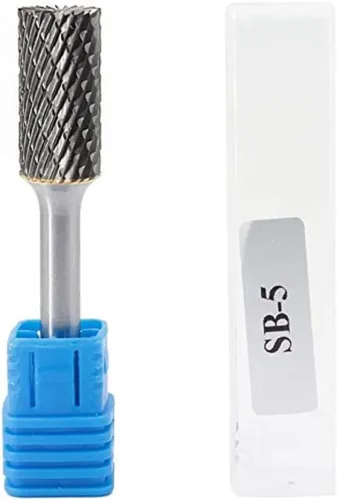 Vista 5 de SB-5 - Lima de rebabas rotativas de doble corte con forma de cilindro de carburo de tungsteno