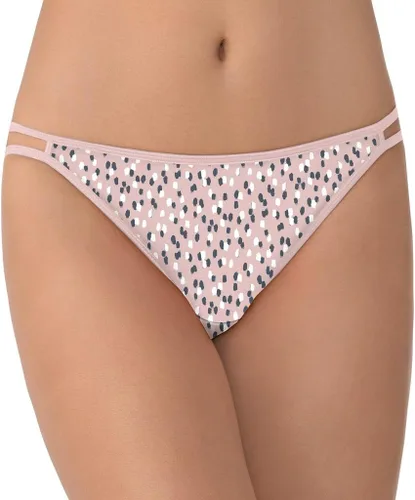 Vista 122 de Vanity Fair Bragas de bikini con tira para mujer, Illumination, con elástico sedoso y ribete de satén Paquete de 3 Negro (Midnight Black)