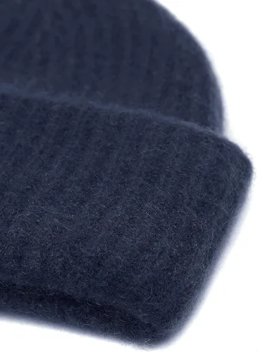 Vista 3 de Gorro de punto grueso para mujer, 100% cachemira, suave y elástico, cálido para invierno