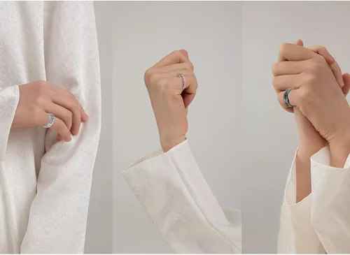 Vista 4 de MHWTTY Anillo giratorio para hombre, de acero inoxidable, juguetes para ansiedad, anillo de ansiedad para mujeres, 0.315 pulgadas de ancho