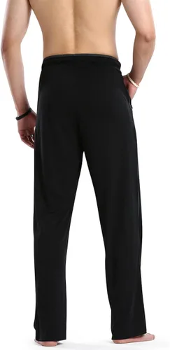 Vista 5 de Radofo Pantalones deportivos para correr, atléticos, casuales, para hombre, ligeros, para entrenamiento, con bolsillos con cremallera, pantalones
