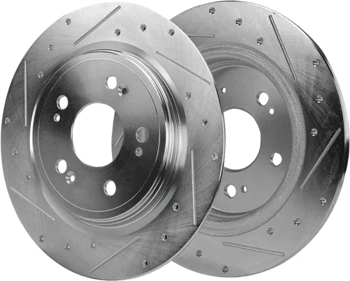 Vista 105 de Detroit Axle - Rotores de freno delantero para 04-13 Mazda 3 Rotores de frenos de disco 06-15 Mazda 5 Reemplazo: Rotor regular delantero de 11.81