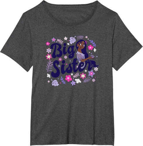 Vista 29 de Disney Encanto Isabela Madrigal Big Sister - Camiseta floral, gris, S Asfalto