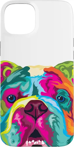 Vista 11 de Pop Art English Bulldog Dog Lover Bulldog Case for iPhone 17