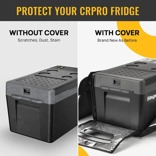 Vista 2 de BougeRV CRPRO Funda protectora aislada de 21 cuartos de galón, funda de transporte portátil de 12 voltios para refrigerador CRPRO de 21 cuartos