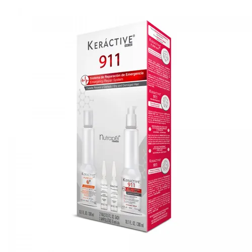 Vista 3 de CONJUNTO DE TRATAMIENTO INTEGRAL INTENSO PARA EL CABELLO KERACTIVO, TRATAMIENTO INTENSO