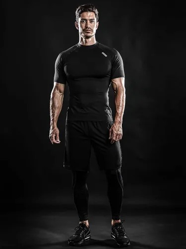 Vista 3 de DRSKIN 4, 3 or 1 Pack Men's Compression Shirt Short Sleeve Top Baselayer Sports T-Shirt Athletic Running Active Workout