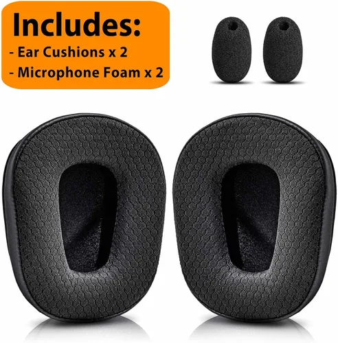Vista 7 de B450-XT B550-XT Kit de almohadillas de repuesto compatibles con auriculares B450-XT B550XT I B450 B550 XT Accesorios (malla híbrida)